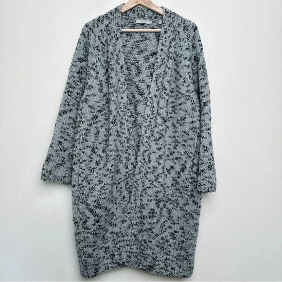 Vince Womens Size Medium Duster Robe Open Duster Cardigan Grey Color - Picture 2 of 12